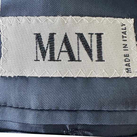 Giorgio Armani Mani Blazer Jacket Mens 44L Blue Gray Houndstooth Single Breasted - Picture 7 of 11